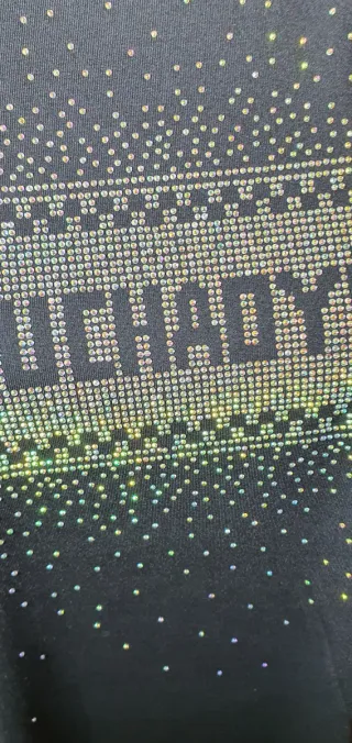 Camiseta con brillos YUCHAOYUE