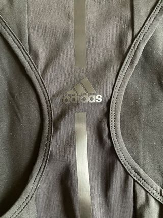 Camiseta Adidas Negra Tirantes Mujer