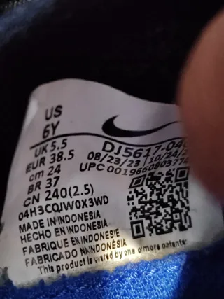 Zapatillas Nike Mercurial Tacos Fútbol Talla 38.5