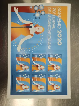 Francobollo Sanremo 2020 70° Festival