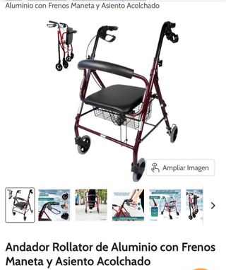 TacaTaca, Andador, Rollator Aluminio con Frenos