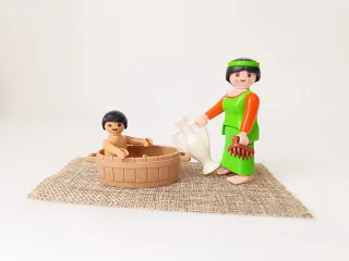 Escena Playmobil Baño Belen