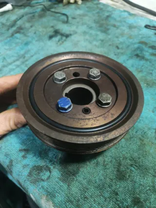 Polea cigüeñal bronce XU10 aligerada