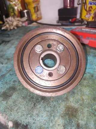 Polea cigüeñal bronce XU10 aligerada