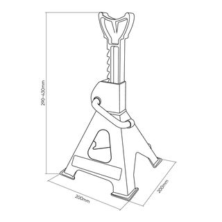Juego 2 Caballetes Coche 3T JBM