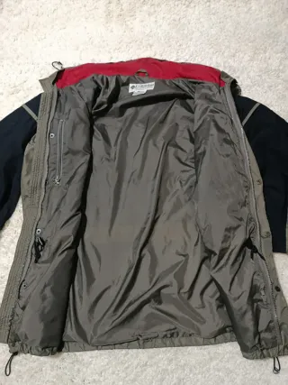 Giacca Columbia uomo nero grigio rosso