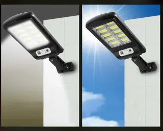 4 Faretti LED con 4 Telecomandi e Pannello solare