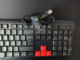 Teclado Mars Gaming MACP0 Negro/Rojo