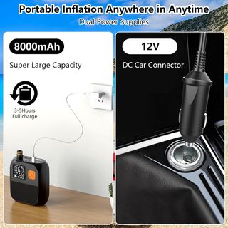 Bomba Aire Portátil Inteligente 25PSI Nuevo