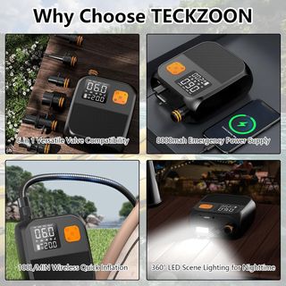 Bomba Aire Portátil Inteligente 25PSI Nuevo