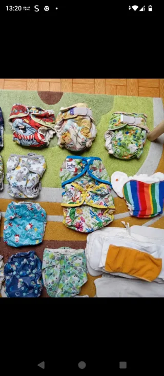 Lote 25 Fraldas Reutilizáveis Várias Marcas