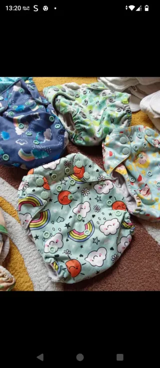 Lote 25 Fraldas Reutilizáveis Várias Marcas