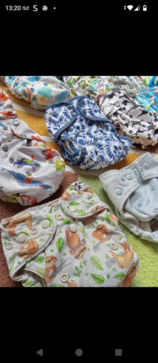 Lote 25 Fraldas Reutilizáveis Várias Marcas