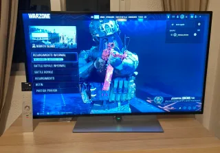 Televisor Loewe Negro y Plateado