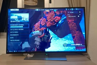 Televisor Loewe Negro y Plateado