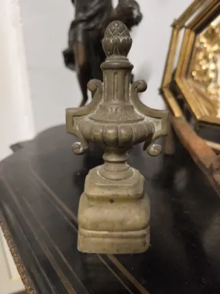 Morillos chimenea bronce