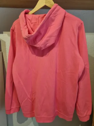 Sudadera con cremallera rosa