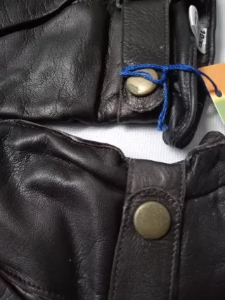 Set 2 Guanti Uomo Pelle Neri XL