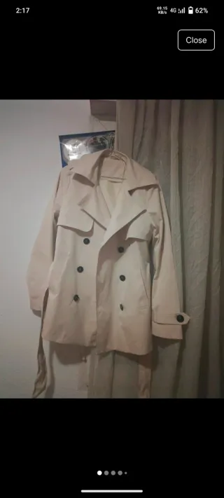 Gabardina Beige Mujer