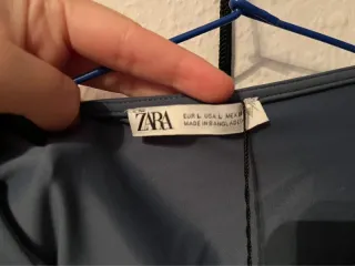 Top tirantes Zara azul talla L