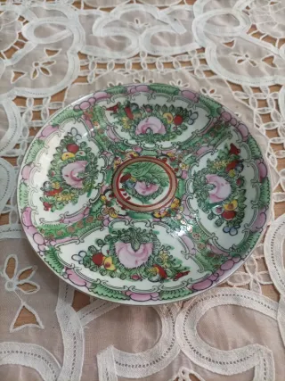 Platillo porcelana china decorado