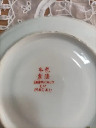 Platillo porcelana china decorado