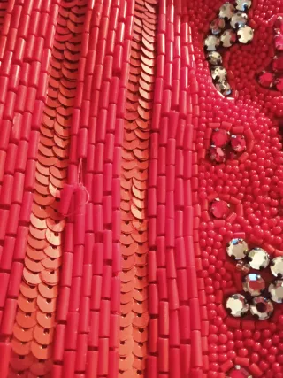 Tailleur sartoriale Odicini donna rosso