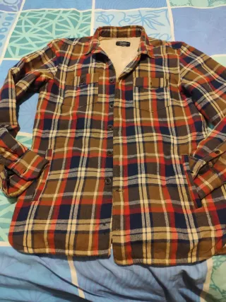 Chaqueta cuadros forrada