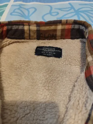 Chaqueta cuadros forrada