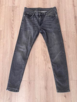 Vaquero Zara Gris Hombre Talla 42