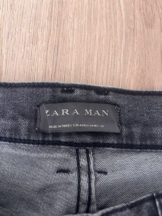 Vaquero Zara Gris Hombre Talla 42
