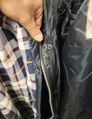 Impermeable con forro interior desmontable