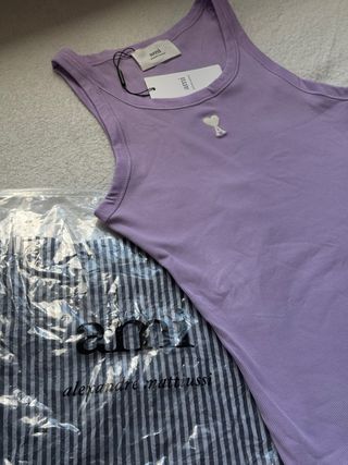 Camiseta tirantes Ami Paris corazón