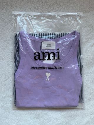 Camiseta tirantes Ami Paris corazón