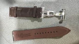 Correa Tissot Piel Marrón 22mm Cierre Mariposa