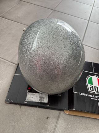 Casco Jet AGV Metal Flake Gris Talla L