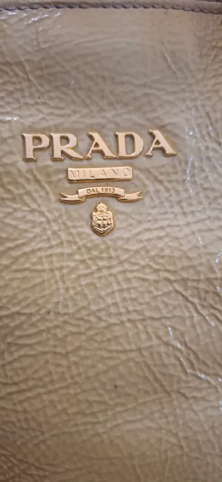 Borsa Prada shopper vernice