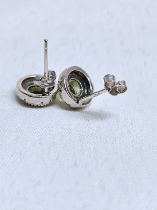 Pendientes Peridoto Afganistán Plata 925