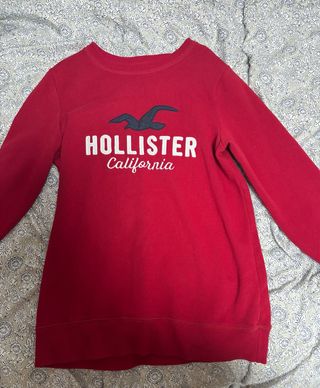 Sudadera Hollister Roja Talla XS Mujer