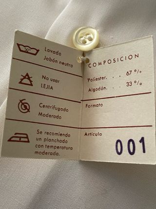 Camisa de vestir Lider blanca talla 42 nueva