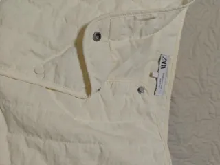 Falda acolchada Zara beige