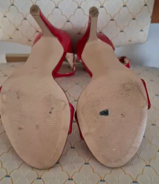 Sandali Catwalk tacco alto rossi