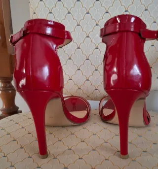 Sandali Catwalk tacco alto rossi