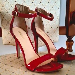 Sandali Catwalk tacco alto rossi