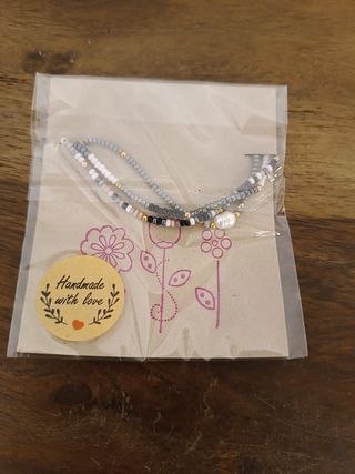 Pulsera de cuentas suaves y perla