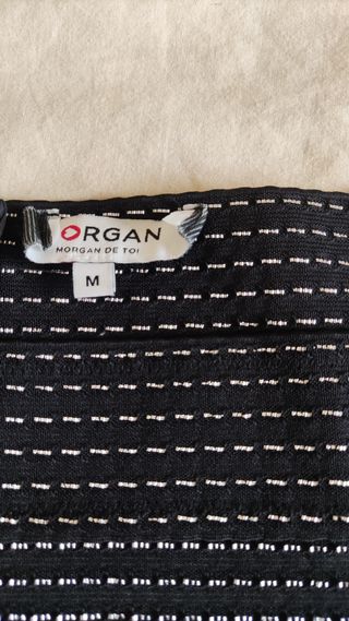 Corpiño Morgan Negro y Plateado Talla M