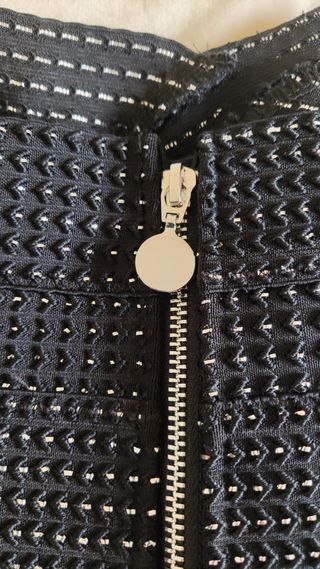 Corpiño Morgan Negro y Plateado Talla M