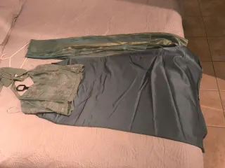 Conjunto fiesta top, falda y pañuelo