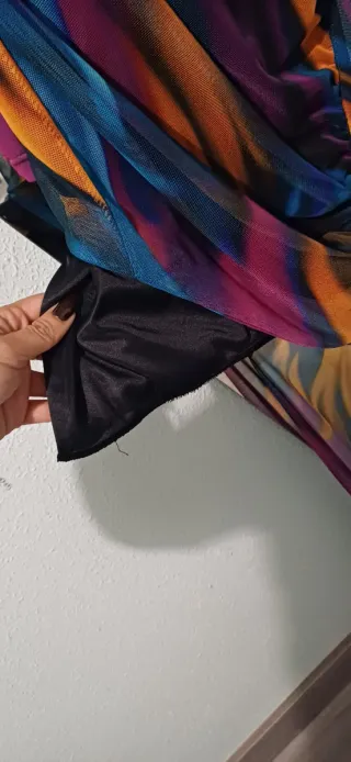 Vestido transparente estampado