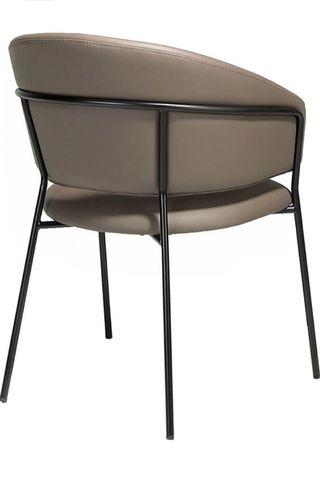 Sillón moderno polipiel y metal